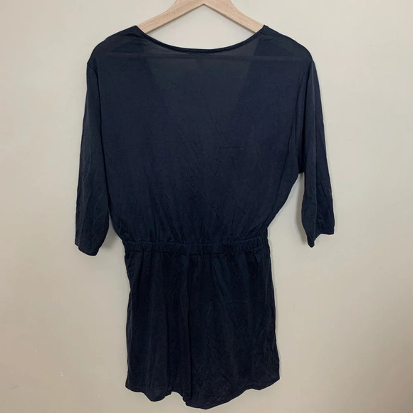 UO Silence + Noise • Drape Front Romper - Picture 2 of 6